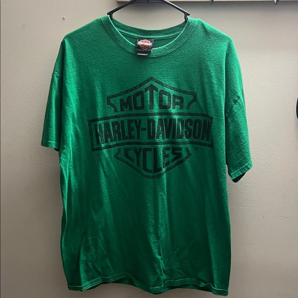 Harley-Davidson Bold Green Tee - Picture 1 of 4